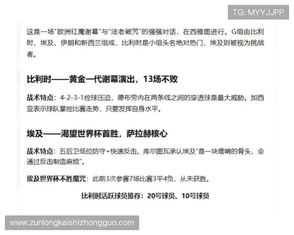 世界杯比利时队与埃及队最新比赛状态分析及球队表现预测 世界杯比利时队与埃及队最新比赛状态分析及球队表现预测